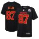 Youth Kansas City Chiefs Travis Kelce Nike Black Super Bowl LVIII Patch Carbon Fashion Game Jersey