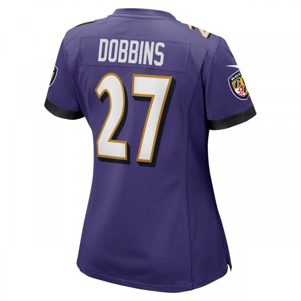 Women's Baltimore Ravens J.K. Dobbins Nike Purple Game Jersey