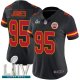 Kansas City Chiefs #95 Chris Jones Black Super Bowl LIV Bound Women's Stitched NFL Limited Rush Jersey