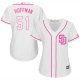 Women's San Diego Padres #51 Trevor Hoffman White Majestic MLB Cool Base Fashion Jersey