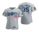 Men's Los Angeles Dodgers #35 Cody Bellinger Gray 2020 World Series Flex Base Nike Jersey