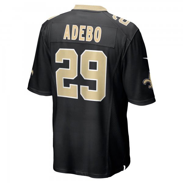 Men's New Orleans Saints Paulson Adebo Nike Black Game Jersey