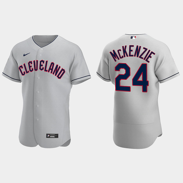 Triston McKenzie Cleveland Guardians 2022 Road Men's Jersey - Gray