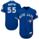 Toronto Blue Jays #55 Russell Martin Blue Flexbase Collection Stitched MLB Jersey