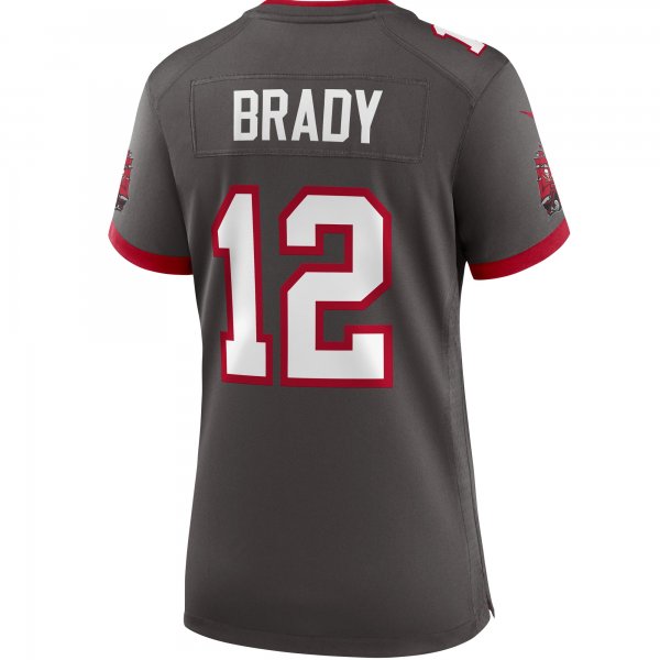 Women's Tampa Bay Buccaneers Tom Brady Nike Pewter Alternate Game Jersey