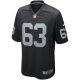 Men's Las Vegas Raiders Gene Upshaw Nike Black Game Retired Player Jersey