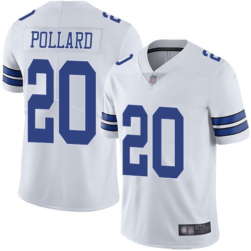 Dallas Cowboys #20 Tony Pollard White Youth Stitched NFL Vapor Untouchable Limited Jersey