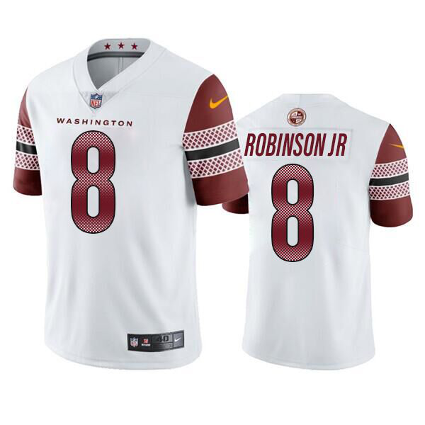 Men's Washington Commanders #8 Brian Robinson White Vapor Untouchable Stitched Football NFL Jersey