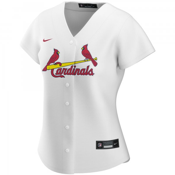 Women's St. Louis Cardinals Nike White Home Replica Custom Jersey