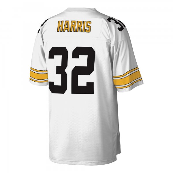 Men's Pittsburgh Steelers Franco Harris Mitchell & Ness White Legacy Replica Jersey