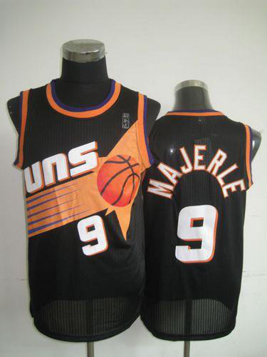 Men's Phoenix Suns #9 Dan Majerle Black Throwback Stitched NBA Jersey