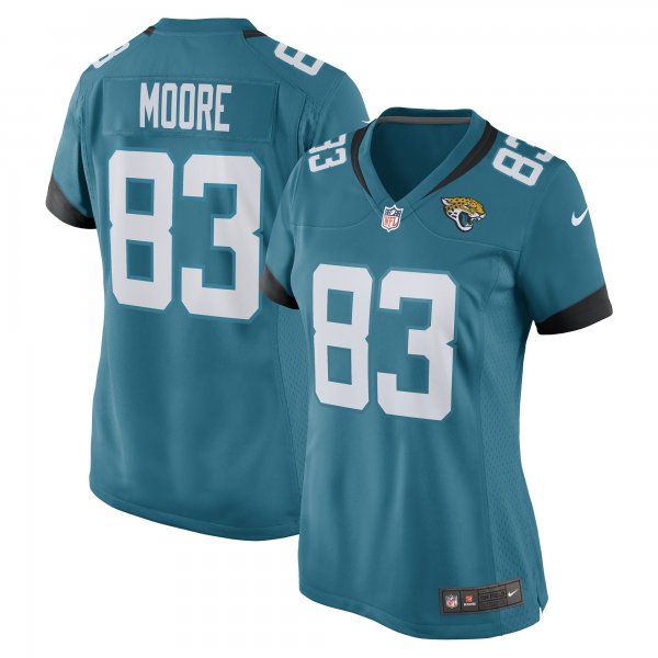 Women's Jacksonville Jaguars Jaylon Moore Nike Teal Game Player Jersey