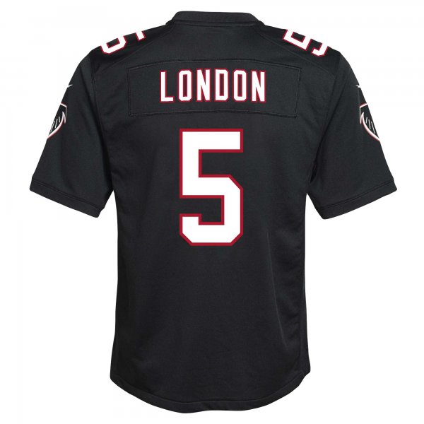 Youth Atlanta Falcons Drake London Nike Black Game Jersey