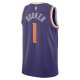 Unisex Phoenix Suns Devin Booker Nike Purple Swingman Jersey - Icon Edition