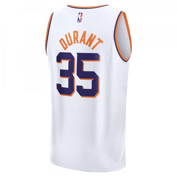 Youth Phoenix Suns Kevin Durant Fanatics White Fast Break Replica Player Jersey - Association Edition