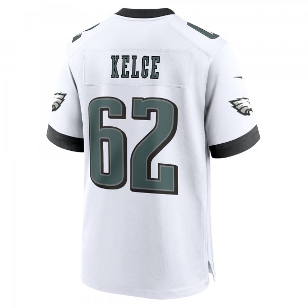 Men's Philadelphia Eagles Jason Kelce Nike White White Game Jersey