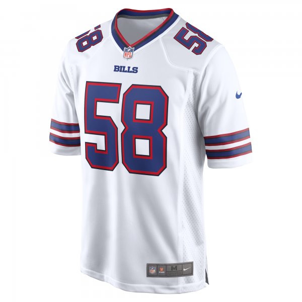 Men's Buffalo Bills Matt Milano Nike White Away Game Player Jersey