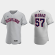 Shane Bieber Cleveland Guardians 2022 Road Men's Jersey - Gray