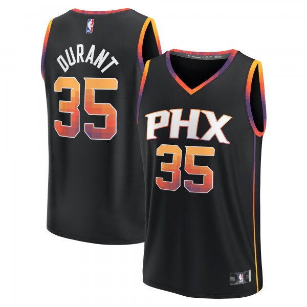 Men's Phoenix Suns Kevin Durant Fanatics Black Fast Break Replica Player Jersey - Statement Edition