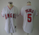 Los Angeles Angels of Anaheim #5 Albert Pujols White Women's Fashion Stitched MLB Jersey