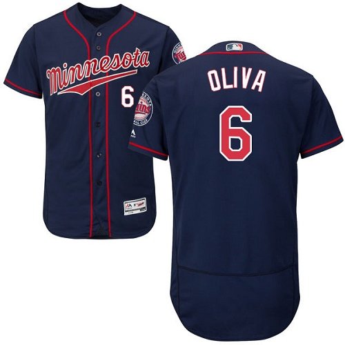 Minnesota Twins #6 Tony Oliva Navy Blue Flexbase Collection Stitched MLB Jersey