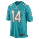 Men's Miami Dolphins Trent Sherfield Nike Aqua Game Player Jersey