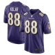 Men's Baltimore Ravens Charlie Kolar Nike Purple Player Game Jersey