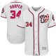 Men's Washington Nationals Bryce Harper Majestic White 2017 Flex Base Jersey