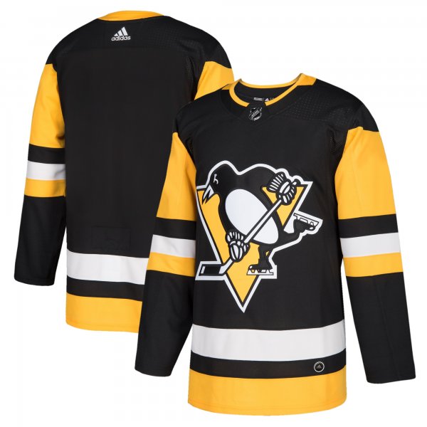 Men's Pittsburgh Penguins adidas Black Home Blank Jersey