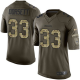 Men's Nike Dallas Cowboys #33 Tony Dorsett Green Stitched NFL Limited Salute To Service Jersey