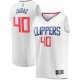 Men's LA Clippers Ivica Zubac Fanatics White Fast Break Player Jersey - Association Edition