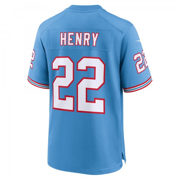 Men's Tennessee Titans Derrick Henry Nike Light Blue Oilers Throwback Alternate Game Player Jersey