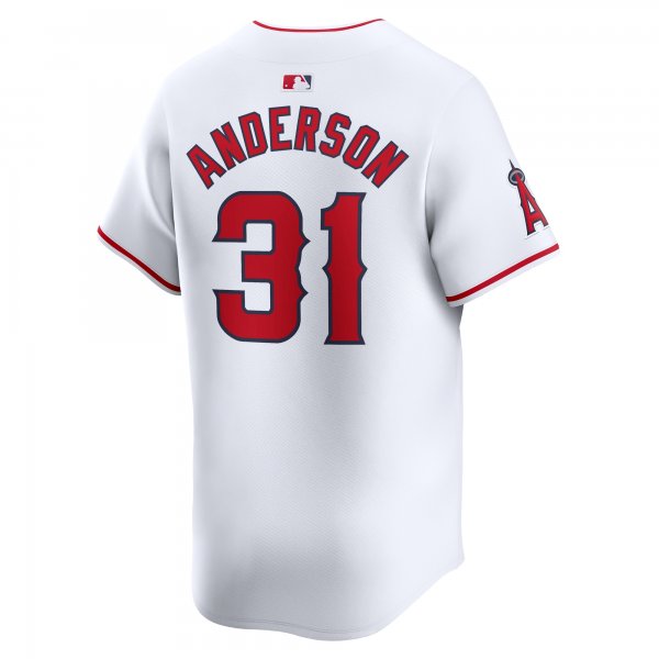 Men's Los Angeles Angels Tyler Anderson Nike White Home Limited Player Jersey