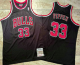 Men's Chicago Bulls #33 Scottie Pippen 1997-98 Black Hardwood Classics Soul AU Throwback Jersey