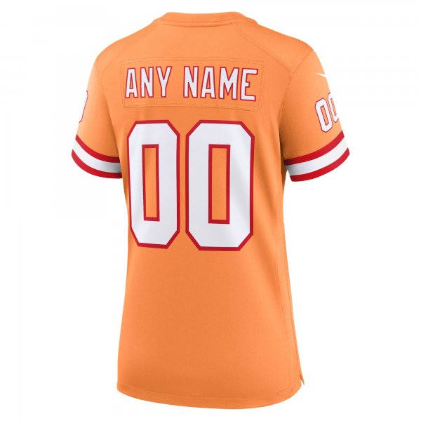 Women's Tampa Bay Buccaneers Nike Orange Custom Throwback Game Jersey