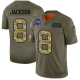 Baltimore Ravens #8 Lamar Jackson Olive/Camo Men's Stitched NFL Limited 2019 Salute To Service Jersey