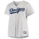 Women's Los Angeles Dodgers White Plus Size Sanitized Replica Team Jersey