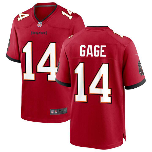 Men's Tampa Bay Buccaneers #14 RUSSELL GAGE Red Game Jersey