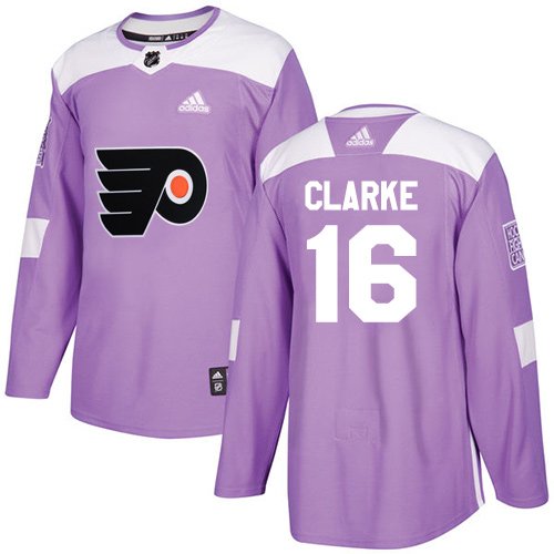 Adidas Philadelphia Flyers #16 Bobby Clarke Purple Fights Cancer Stitched NHL Jersey