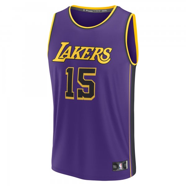 Youth Los Angeles Lakers Austin Reaves Fanatics Purple Fast Break Replica Player Jersey - Statement Edition