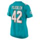 Women's Miami Dolphins Clayton Fejedelem Nike Aqua Game Jersey