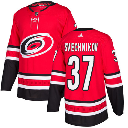 Adidas Carolina Hurricanes #37 Andrei Svechnikov Red Home Stitched NHL Jersey