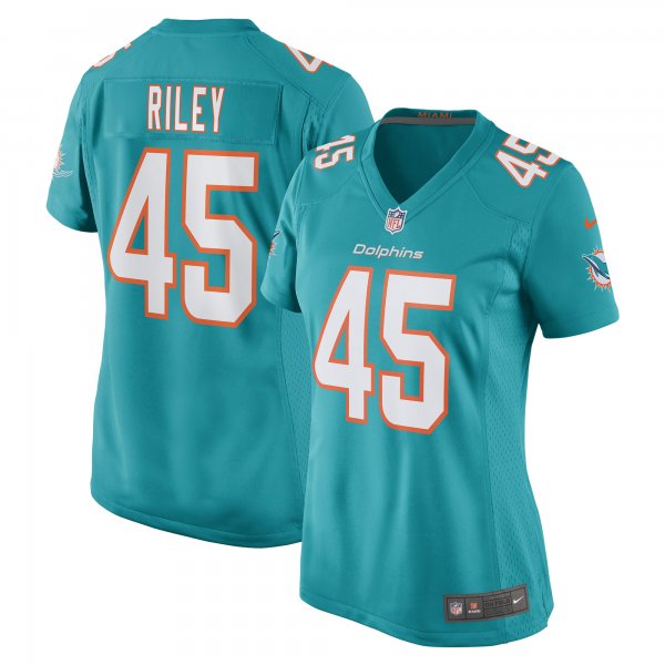 Women's Miami Dolphins Duke Riley Nike Aqua Game Jersey