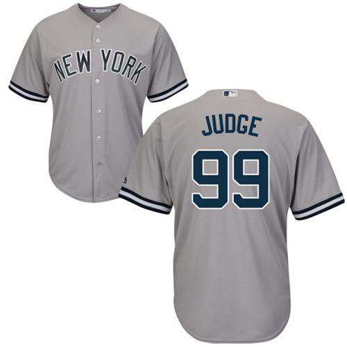 New York Yankees #99 Aaron Judge Grey Cool Base Stitched Youth MLB Jersey