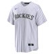 Men's Colorado Rockies Nike White Home Replica Team Jersey