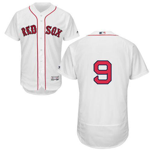 Boston Red Sox #9 Ted Williams White Flexbase Collection Stitched MLB Jersey