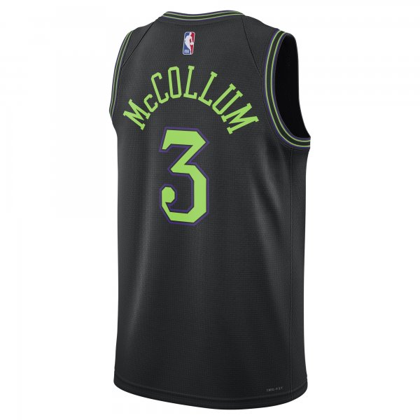 Unisex New Orleans Pelicans CJ McCollum Nike Black 2023/24 Swingman Jersey - City Edition