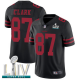 San Francisco 49ers #87 Dwight Clark Black Alternate Super Bowl LIV Bound Men's Stitched NFL Vapor Untouchable Limited Jersey