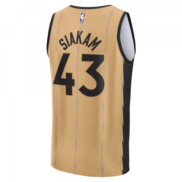 Men's Toronto Raptors Pascal Siakam Fanatics Gold Fast Break Jersey - City Edition