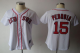 Boston Red Sox #15 Dustin Pedroia White Women's Fashion Stitched MLB Jersey